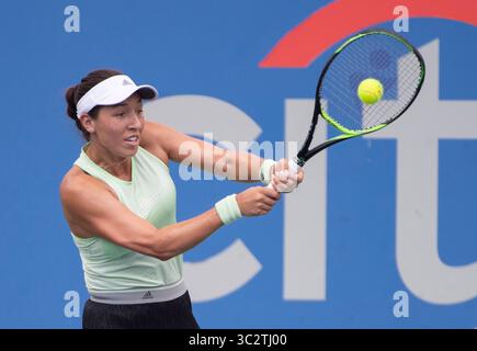 3,2019. August: Jessica Pegula (USA) besiegte Anna Kalinskaya (RUS) bei den CitiOpen im Rock Creek Park Tennis Center in Washington, DC. â Leslie Billman/Tennisclix(Credit Image: &Copy; Leslie Billman/CSM via ZUMA Wire) Stockfoto