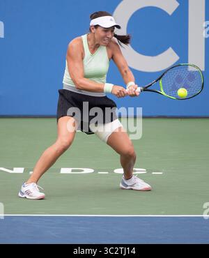 3,2019. August: Jessica Pegula (USA) besiegte Anna Kalinskaya (RUS) bei den CitiOpen im Rock Creek Park Tennis Center in Washington, DC. â Leslie Billman/Tennisclix(Credit Image: &Copy; Leslie Billman/CSM via ZUMA Wire) Stockfoto