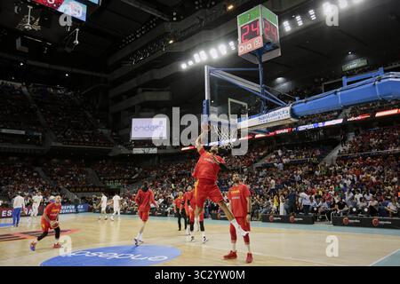 22. August 2019, Madrid, Spanien: Willy Hernangomez von Spanien im Spiel zwischen Spanien und der Dominikanischen Republik im Wizink Center in Madrid. (Credit Image: © Legan P. Mace/SOPA Images via ZUMA Wire) Stockfoto