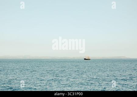 Allein Auf See Stockfoto