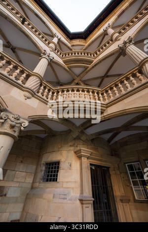 Das Alte Schloss in Stuttgart an einem sonnigen Morgen Stockfoto