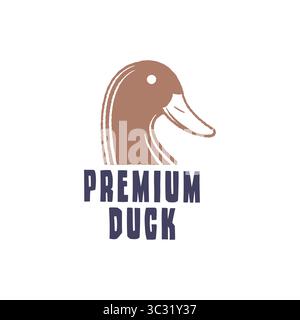 Premium-Entenlogo Stock Vektor