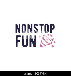 Unterhaltsames Logo Stock Vektor