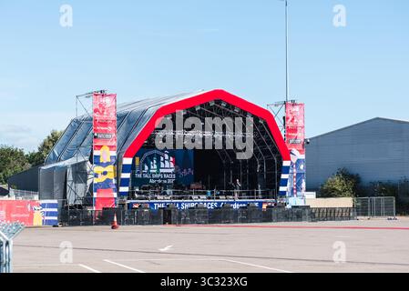 Aberdeen, Schottland, Vereinigtes Königreich - 18. Juli 2025: Die Bühne für die Tall Ships Races 2025 in Aberdeen, Schottland, Vereinigtes Königreich. Stockfoto