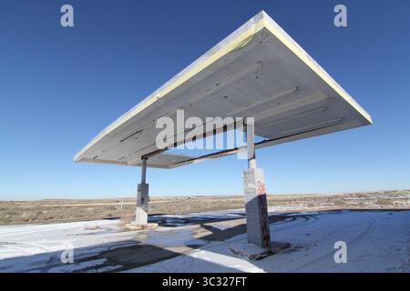 Verlassene Tankstelle Route 66 kalifornien Stockfoto