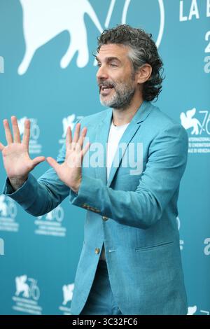 September 2019, Venedig, Italien: LEONARDO SBARAGLIA nimmt am Wasp Network Photocall während des 76. Filmfestivals in Venedig Teil (Foto: © Mickael Chavet/ZUMA Wire) Stockfoto