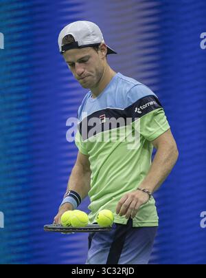 2. September 2019, Flushing Meadows, New York, Vereinigte Staaten von Amerika: Während des   Matches gegen    am 8. Tag der US Open 2019 im USTA Billie Jean King National Tennis Center am Montag, 2. September 2019 im Stadtteil Flushing des Queens Borough von New York City. JAVIER ROJAS/PI (Bild: © Prensa Internacional Via ZUMA Wire) Stockfoto