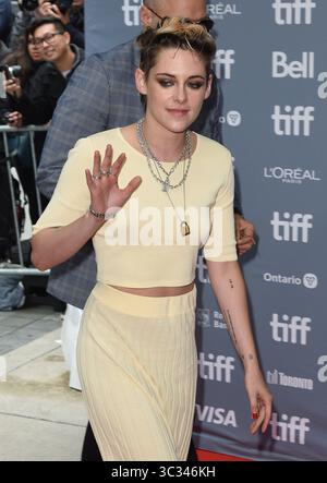 September 2019, Toronto, ON, Kanada: TORONTO, ONTARIO – 08. SEPTEMBER: Kristen Stewart nimmt am 8. September 2019 an der „Seberg“-Pressekonferenz während des Toronto International Film Festivals 2019 im TIFF Bell Lightbox Teil. Foto: ImageSPACE (Foto: © Imagespace via ZUMA Wire) Stockfoto