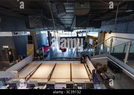 24. April 2021, London, England, Vereinigtes Königreich: Vorbereitung des National Film Theatre, BFI Southbank auf die 93. Oscars am Samstag, 24. April 2021. Die Oscars auf der Union Station in Los Angeles finden am 25. April statt. (Bild: © Paul Clarke/AMPAS/ZUMA Wire/ZUMAPRESS.com) Stockfoto