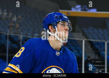 3. Mai 2021: Buffalo Sabres Verteidiger Jacob Bryson (78) in der zweiten Spielperiode. Die Buffalo Sabres besiegten die New York Islanders 4-2 in einem NHL-Matchup im KeyBank Center in Buffalo, NY. Foto von Alan Schwartz/CSM (Kreditbild: &Copy; Alan Schwartz/CSM via ZUMA Wire) Stockfoto