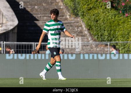 Caxias, Lissabon, Portugal. Juli 2025. Sportverteidiger aus Portugal EDUARDO QUARESMA (72) vor Spielbeginn für die Trofeu 5 Violinos zwischen Sporting und Villarreal im Estadio Nacional (Bild: © Alexandre de Sousa/ZUMA Press Wire) NUR REDAKTIONELLE VERWENDUNG! Nicht für kommerzielle ZWECKE! Stockfoto