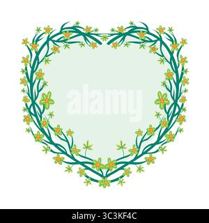 Stock Vektor für Blumenrahmen. Schöner Rahmen Stock Vektor