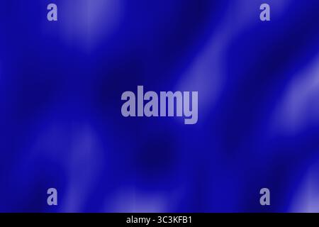 Abstrakter blauer Verlaufshintergrund mit fließenden Formen und verschwommenen Mustern Stockfoto
