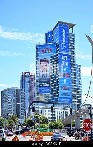 Werbung für die TV-Serie Dexter: Resurrection - Impressionen von der San Diego Comic-Con International 2025. Sandiego, 25.07.2025 *** Werbung für die TV-Serie Dexter Resurrection Impressions from the San Diego Comic Con International 2025 SanDiego, 25 07 2025 Foto:xD.xStarbuckx/xFuturexImagex sdcc 5810 Stockfoto