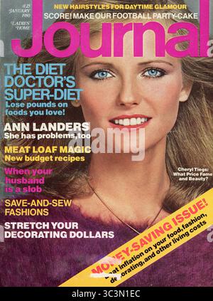 Vintage 'Ladies' Home Journal' Ausgabe Januar 1980, USA Stockfoto
