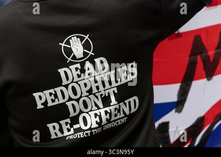 Glasgow, Schottland, 26. Juli 2025. märz der UK Independence Party (UKIP) „Mass-Deportations Now“, mit Anführer Nick Tenconi, in Glasgow, Schottland, am 26. Juli 2025. Foto: Alamy Live News. Stockfoto