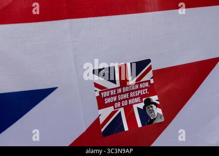 Glasgow, Schottland, 26. Juli 2025. märz der UK Independence Party (UKIP) „Mass-Deportations Now“, mit Anführer Nick Tenconi, in Glasgow, Schottland, am 26. Juli 2025. Foto: Alamy Live News. Stockfoto