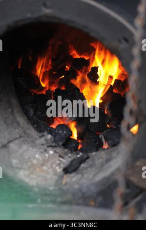 "Fernilee" auf dem Schuppen bei Felin Fawr. Stockfoto