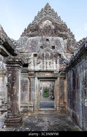 Preah Vihear Tempel aus dem 10. Und 11. Jahrhundert zu Shiva in Kambodscha nahe der thailändischen Grenze Stockfoto