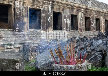 Preah Vihear Tempel aus dem 10. Und 11. Jahrhundert zu Shiva in Kambodscha nahe der thailändischen Grenze Stockfoto