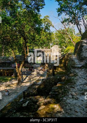 Archäologisches Reservat Cahal Pech, San Ignacio, Bezirk Cayo, Belize Stockfoto