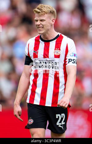 Eindhoven, Niederlande. Juli 2025. EINDHOVEN, NIEDERLANDE - 26. JULI: Jerdy Schouten von PSV reagiert während des Vorsaison-Freundschaftsspiels zwischen PSV und Athletic Club im Philips Stadion am 26. Juli 2025 in Eindhoven, Niederlande. (Foto von Joris Verwijst/Orange Pictures) Credit: Orange Pics BV/Alamy Live News Stockfoto