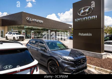 Potamkin Hyundai Stone Mountain Autohaus in Lilburn, Georgia, östlich von Atlanta. (USA) Stockfoto