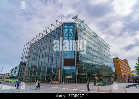 Sanomatalo, ein Geschäfts- und Bürogebäude in Helsinki, Finnland Stockfoto