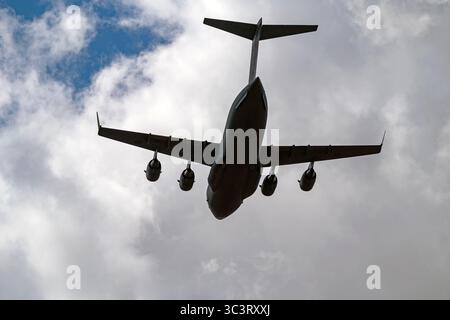 Boeing C-17A Globemaster III Transportflugzeug Stockfoto