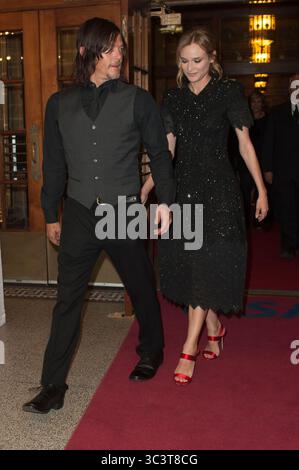 Toronto, Kanada, 09.16.2015 Norman Reedus und Diane Kruger nehmen an der Premiere für 'Sky' im Elgin Theatrefor des 40. Toronto International Film Festival Teil. Stockfoto