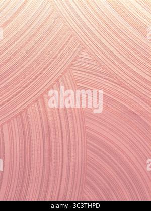 Eleganter abstrakter Hintergrund aus Roségold mit künstlerischen Wirbeln und Texturen. Hochauflösendes Bild perfekt für stilvolle Hintergrundbilder, digitales Marketing und kreative Projekte Stockfoto