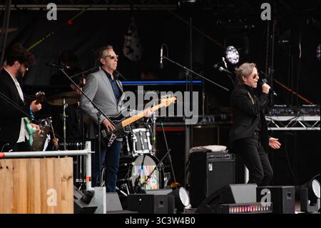 London, Vereinigtes Königreich. Juli 2025. Johnny Hates Jazz bringt die 80er auf dem Uptown Festival zurück nach East London. Cristina Massei/Alamy Live News. Stockfoto
