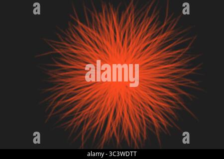 Buntes Feuerwerk in verschiedenen Farben auf schwarzem Hintergrund Stock Vektor