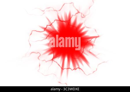 Buntes Feuerwerk in verschiedenen Farben auf schwarzem Hintergrund Stock Vektor