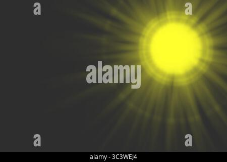 Buntes Feuerwerk in verschiedenen Farben auf schwarzem Hintergrund Stock Vektor