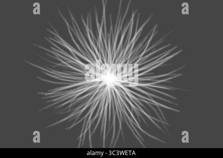 Buntes Feuerwerk in verschiedenen Farben auf schwarzem Hintergrund Stock Vektor
