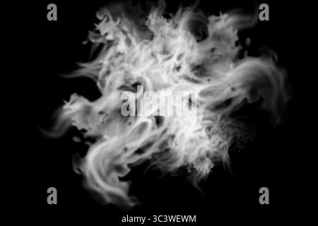 Buntes Feuerwerk in verschiedenen Farben auf schwarzem Hintergrund Stock Vektor