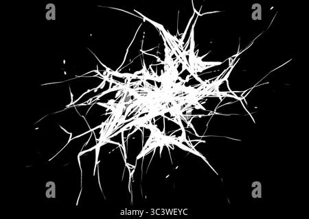 Buntes Feuerwerk in verschiedenen Farben auf schwarzem Hintergrund Stock Vektor