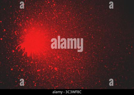 Buntes Feuerwerk in verschiedenen Farben auf schwarzem Hintergrund Stock Vektor