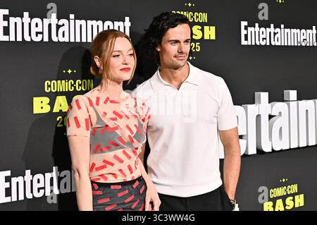 Harriet Slater und Jamie Roy beim Entertainment Weekly Comic-Con Bash auf der San Diego Comic-Con International 2025 im Hard Rock Hotel. San Diego, 26.07.2025 Stockfoto