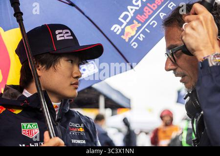 Spa Francorchamps, Belgien. Juli 2025. Circuit de Spa-Francorchamps, Stavelot, Belgien. 25.Juli 2025; Yuki Tsunoda aus Japan und Oracle Red Bull Racing während eines Grand Prix von Belgien Credit: Jay Hirano/AFLO/Alamy Live News Credit: Aflo Co. Ltd./Alamy Live News Stockfoto