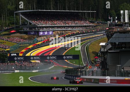 Stavelot, Belgien. Juli 2025. Die Fahrer fahren während des Formel 1 Grand Prix von Belgien auf der Spa-Francorchamps-Strecke in Stavelot, Belgien, am 27. Juli 2025. Quelle: Qian Jun/Xinhua/Alamy Live News Stockfoto