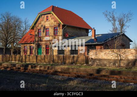 Verlassene Einrichtungen des Zweiten Weltkriegs und Umgebung in Brandenburg Stockfoto