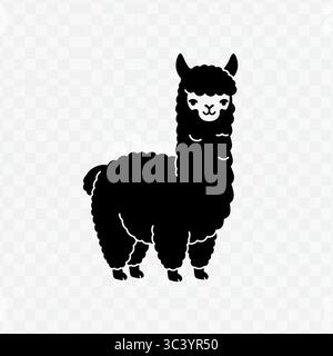 Schwarzes Kamelgrafik-Symbol – Vektorillustration isoliert auf weißem Hintergrund Stock Vektor