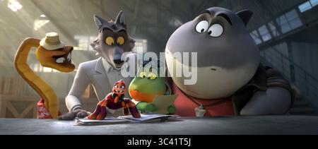 The Bad Guys 2 ist ein US-amerikanischer Trickfilm aus dem Jahr 2025, der auf der Kinderbuchserie The Bad Guys von Aaron Blabey basiert, produziert von DreamWorks Animation und vertrieben von Universal Pictures. Die Fortsetzung von The Bad Guys (2022) wurde von Pierre Perifel, Co-Regie von JP Sans und von Yoni Brenner und Etan Cohen geschrieben. Stockfoto