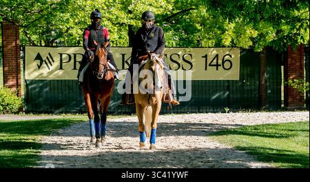 März 2017, Baltimore, MD, USA: 13. Mai 2021: Concert Tour Exercises für die Preakness Stakes auf dem Pimlico Race Course in Baltimore, Maryland. Scott Serio/Eclipse Sportswire/CSM(Credit Image: &Copy; Scott Serio/CSM via ZUMA Wire) Stockfoto