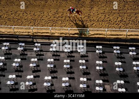 März 2017, Baltimore, MD, USA: 13. Mai 2021: Forever Boss Übungen für die Black-Eyed Susan Stakes auf dem Pimlico Race Course in Baltimore, Maryland. Scott Serio/Eclipse Sportswire/CSM(Credit Image: &Copy; Scott Serio/CSM via ZUMA Wire) Stockfoto