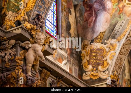 Kirche San Nicolas, Valencia, Spanien. Stockfoto