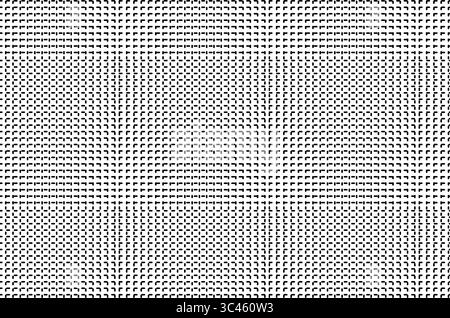 „Nahtloses optisches Illusionsrastermuster – abstrakter geometrischer Schwarzweiß-Halbton-Hintergrund für Textilien, Technologie und digitales Design“ 🔹 50 hoch Stock Vektor
