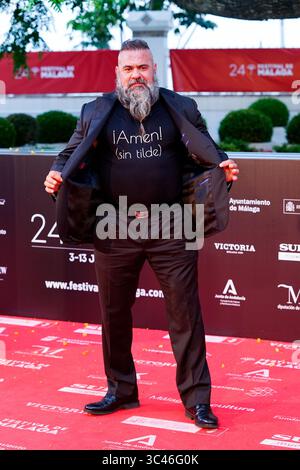 5. Juni 2021, Malaga, Spanien: Schauspieler Roberto Garcia besucht Fotoruf und roten Teppich des Festival de Malaga 2021 im Gran Hotel Miramar in Malaga. (Kreditbild: © Francis Gonzalez/SOPA Images via ZUMA Wire) Stockfoto